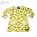 Robe bébé fille jaune tortues